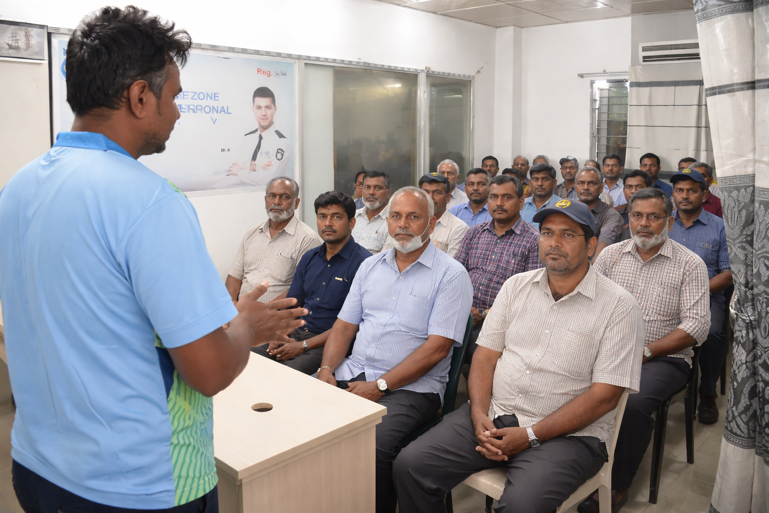 Head of Training Conducting Professional Training Session